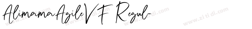 AlimamaAgileVF Regul字体转换 AlimamaAgileVF Regul字体转换